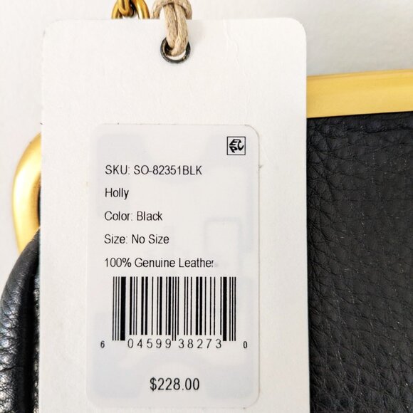 HOBO Holly Leather Crossbody In Black - Picture 9 of 13